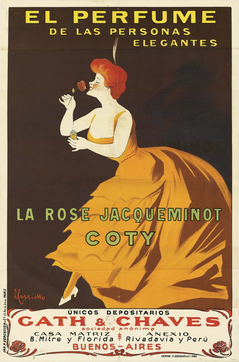 Coty - La Rose Jacqueminot door Leonetto Cappiello