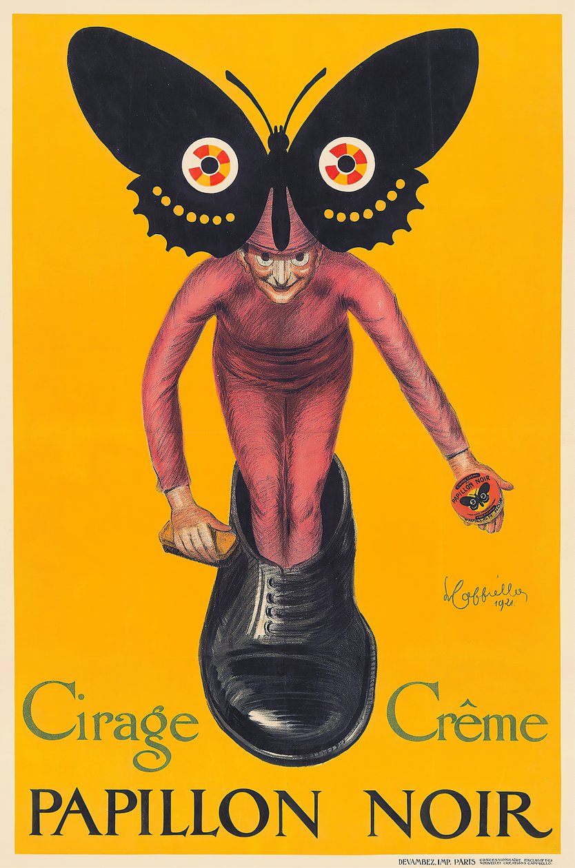 Zwarte vlinder, 1921 door Leonetto Cappiello