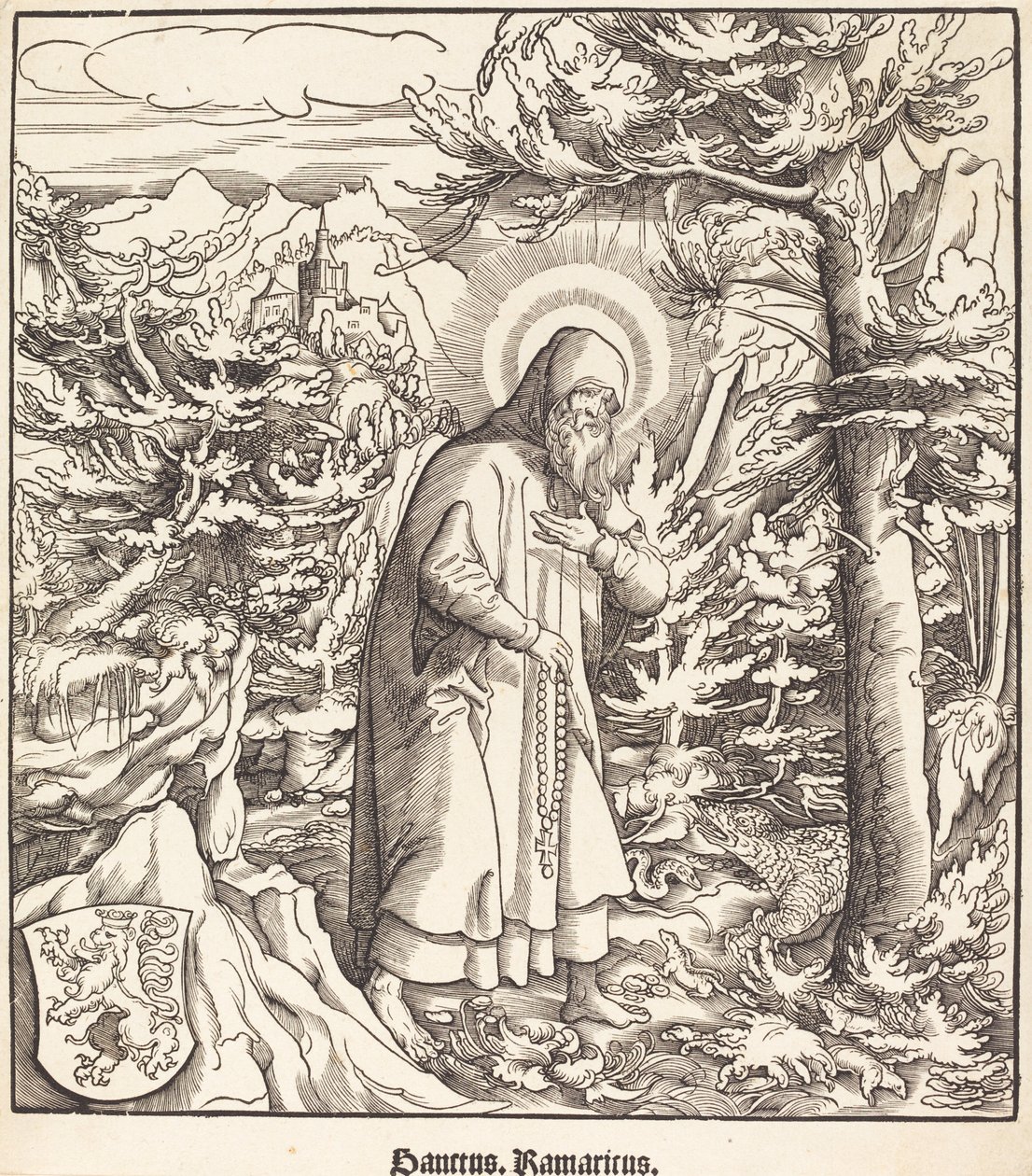 Sint Ramaricus door Leonhard Beck
