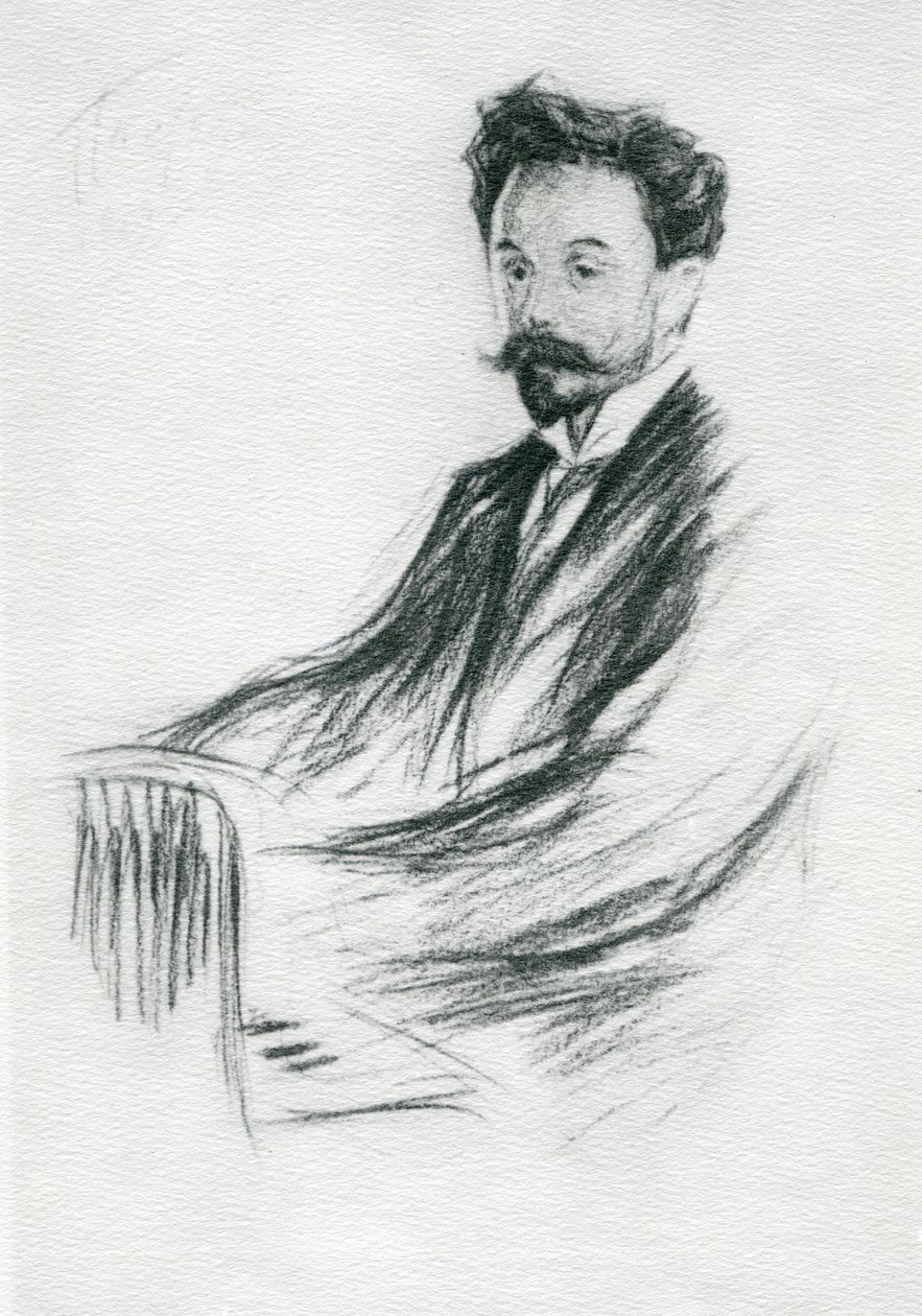 Alexander Nikolayevich Scriabin (1827-1915), 1909 door Leonid Osipovic Pasternak