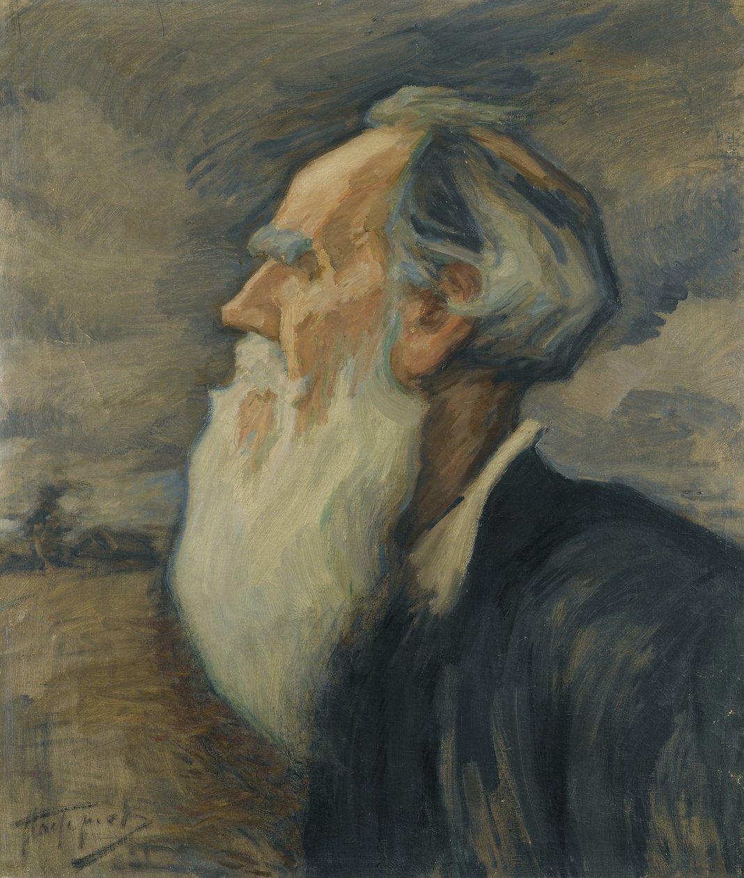 Portret van Leo Tolstoy door Leonid Osipovic Pasternak