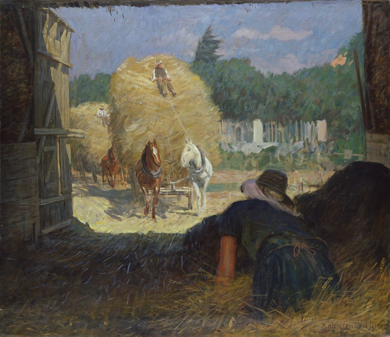Oogsttijd, 1900 door Leopold Karl Walter von Kalckreuth