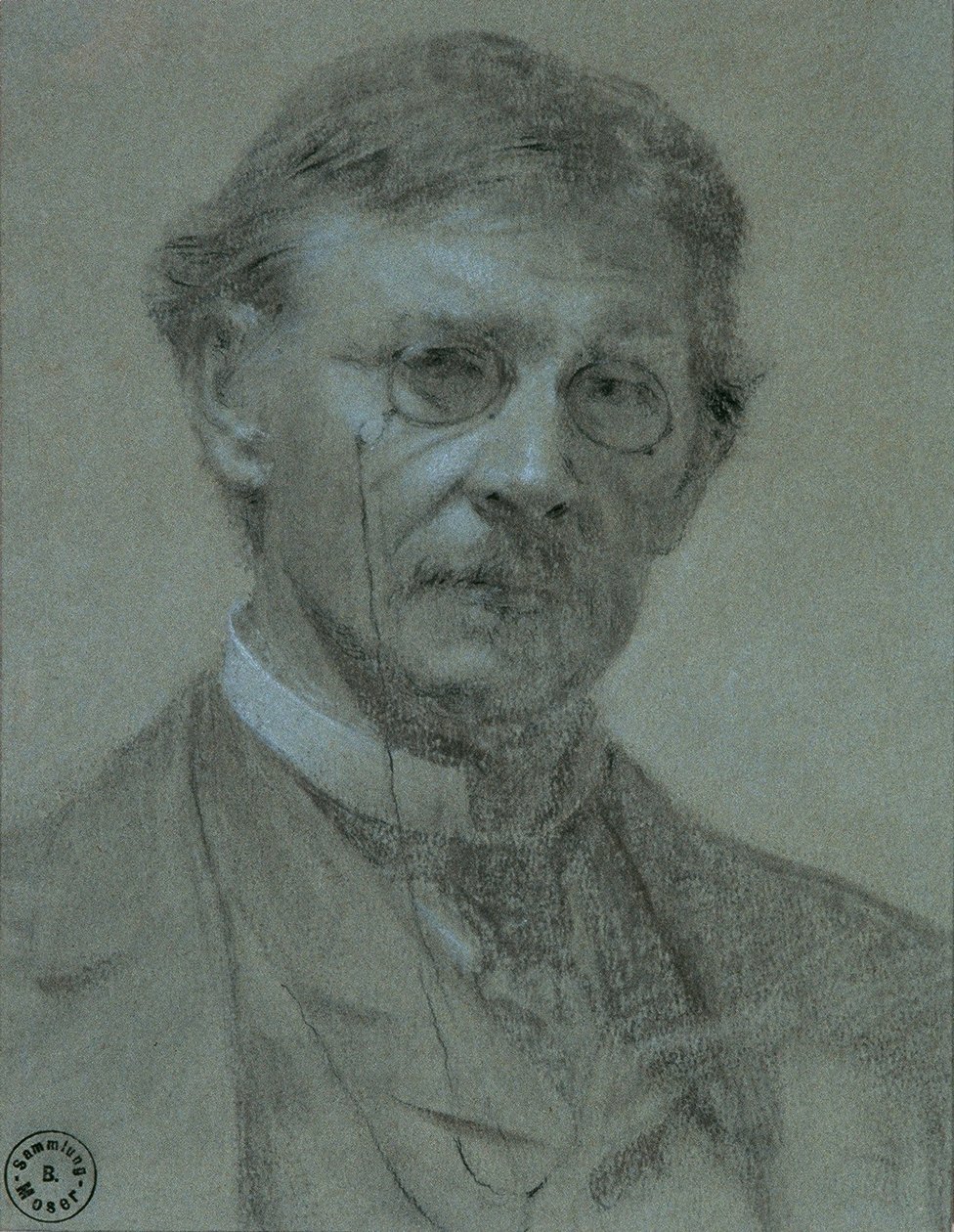 Zelfportret door Leopold Carl Muller