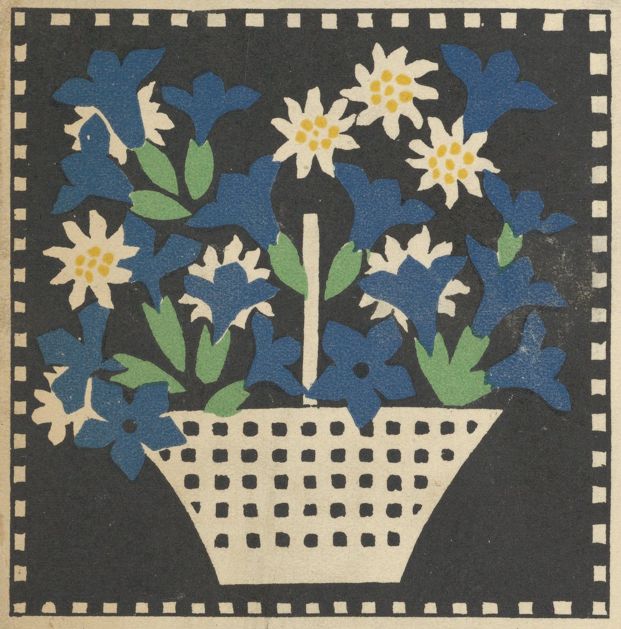 Mand met bloemen, 1907 door Leopoldine Kolbe
