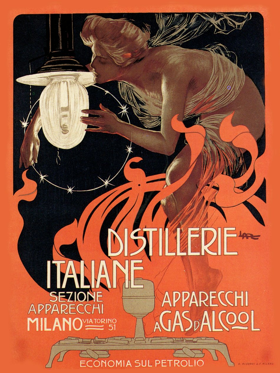 Distillerie Italiane, 1890s door Leopoldo Metlicovitz