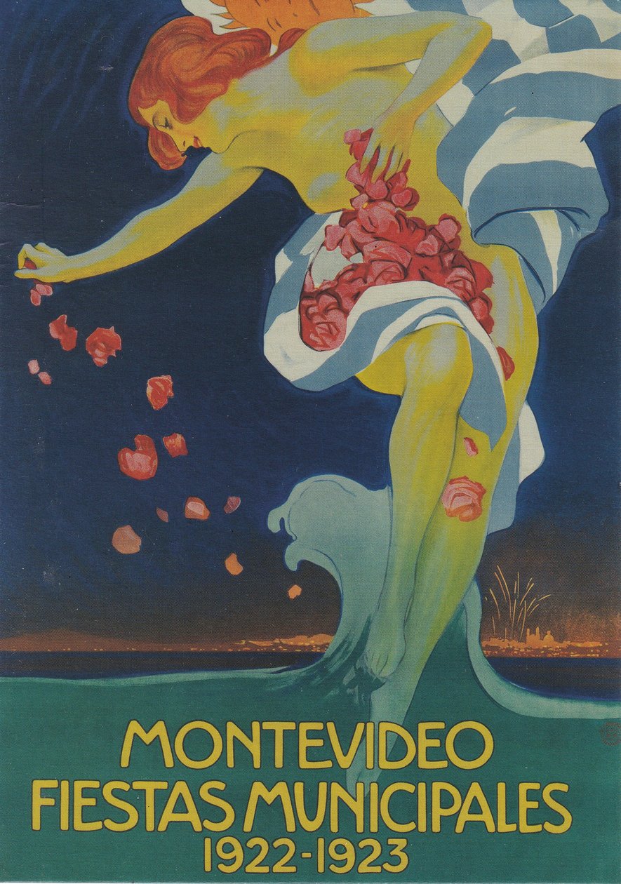 Montevideo Gemeentelijke Feesten door Leopoldo Metlicovitz
