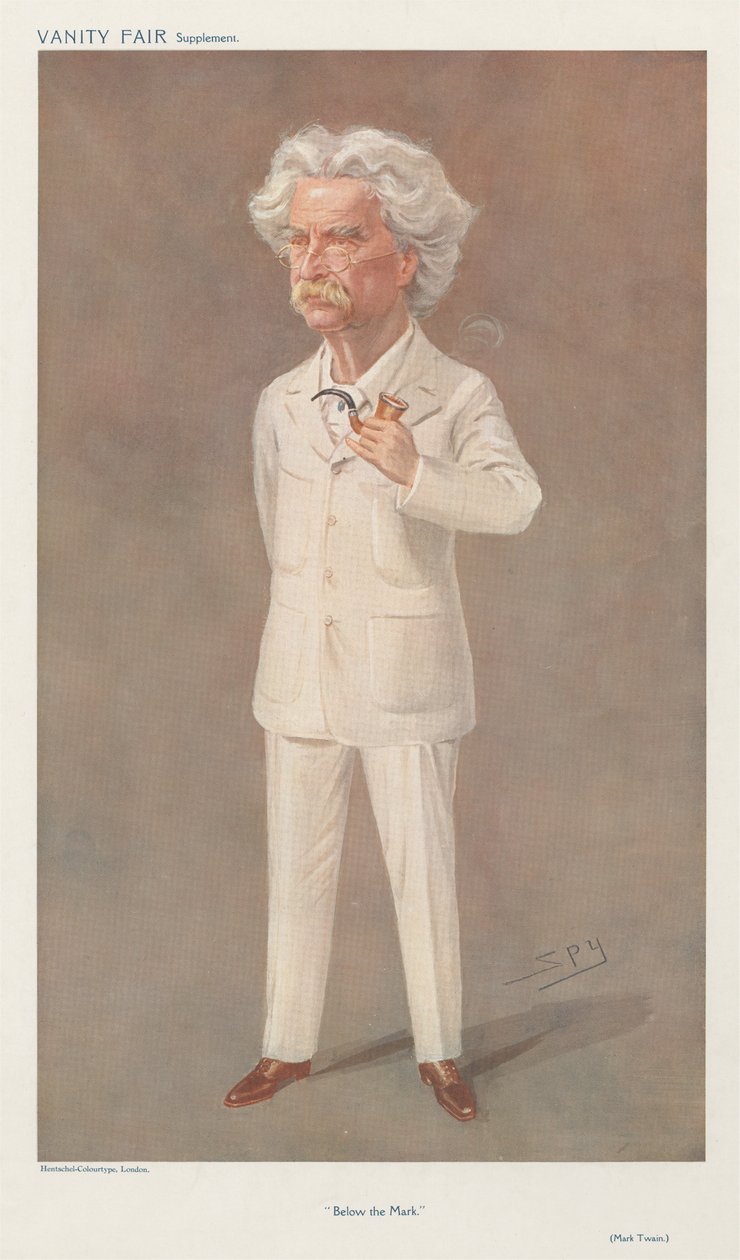 Onder de Markering, Mark Twain door Leslie Matthew Spy Ward