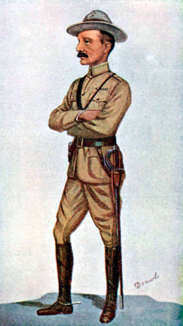 Robert Baden-Powell, Engelse soldaat, 1900 door Leslie Matthew Ward