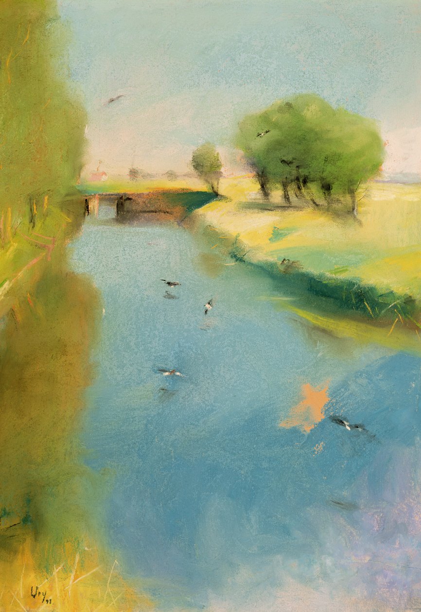 Kanaal, 1897 door Lesser Ury