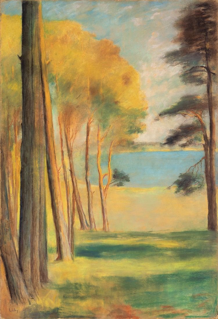 Havelsee met dennen door Lesser Ury