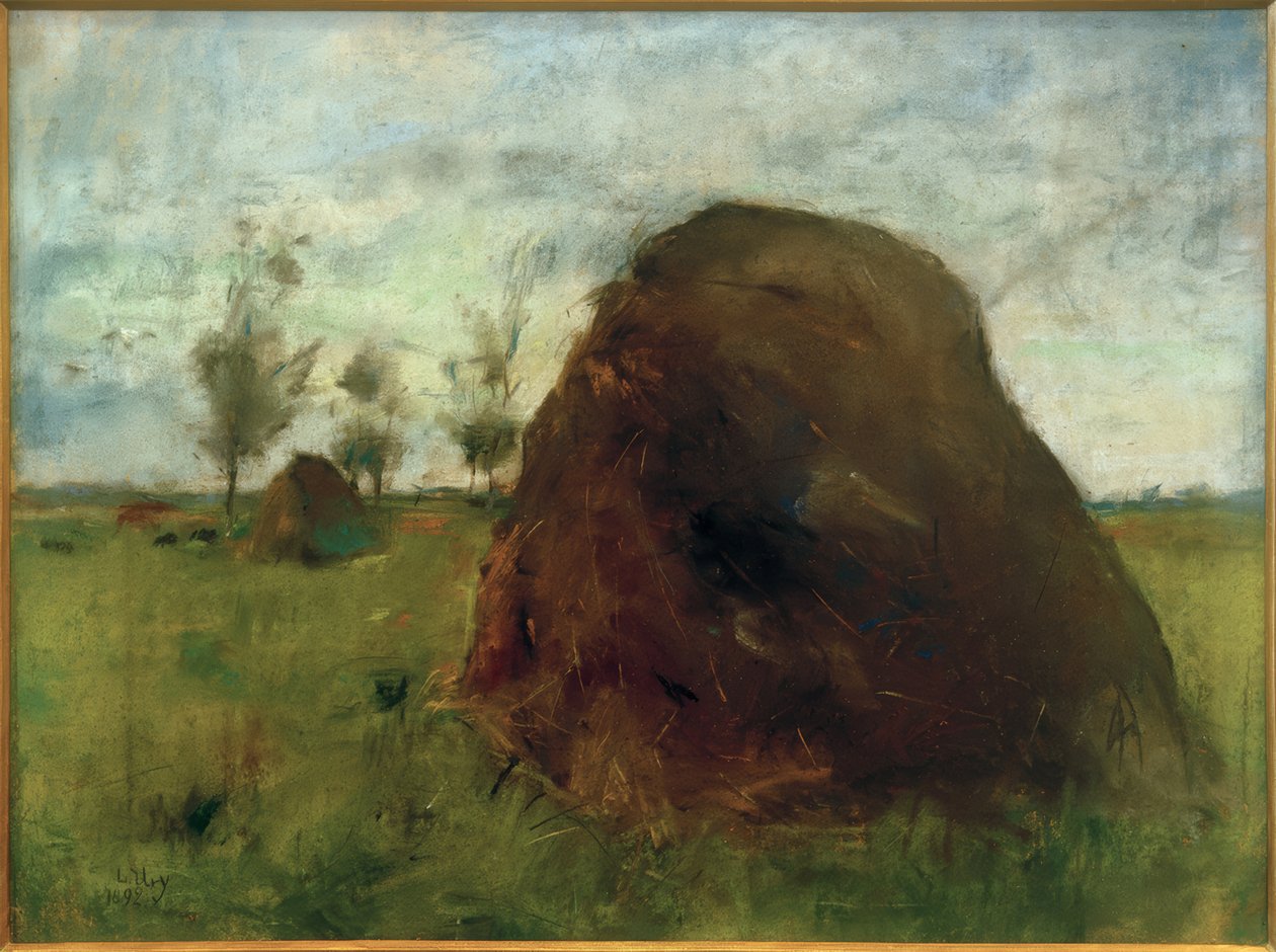 De Hooibergen door Lesser Ury