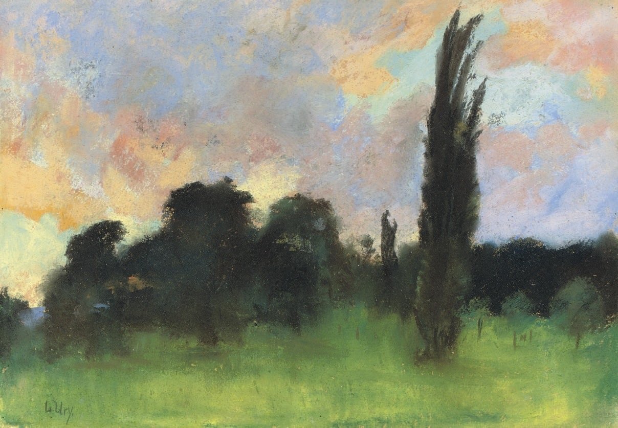 Wolkenstudie door Lesser Ury