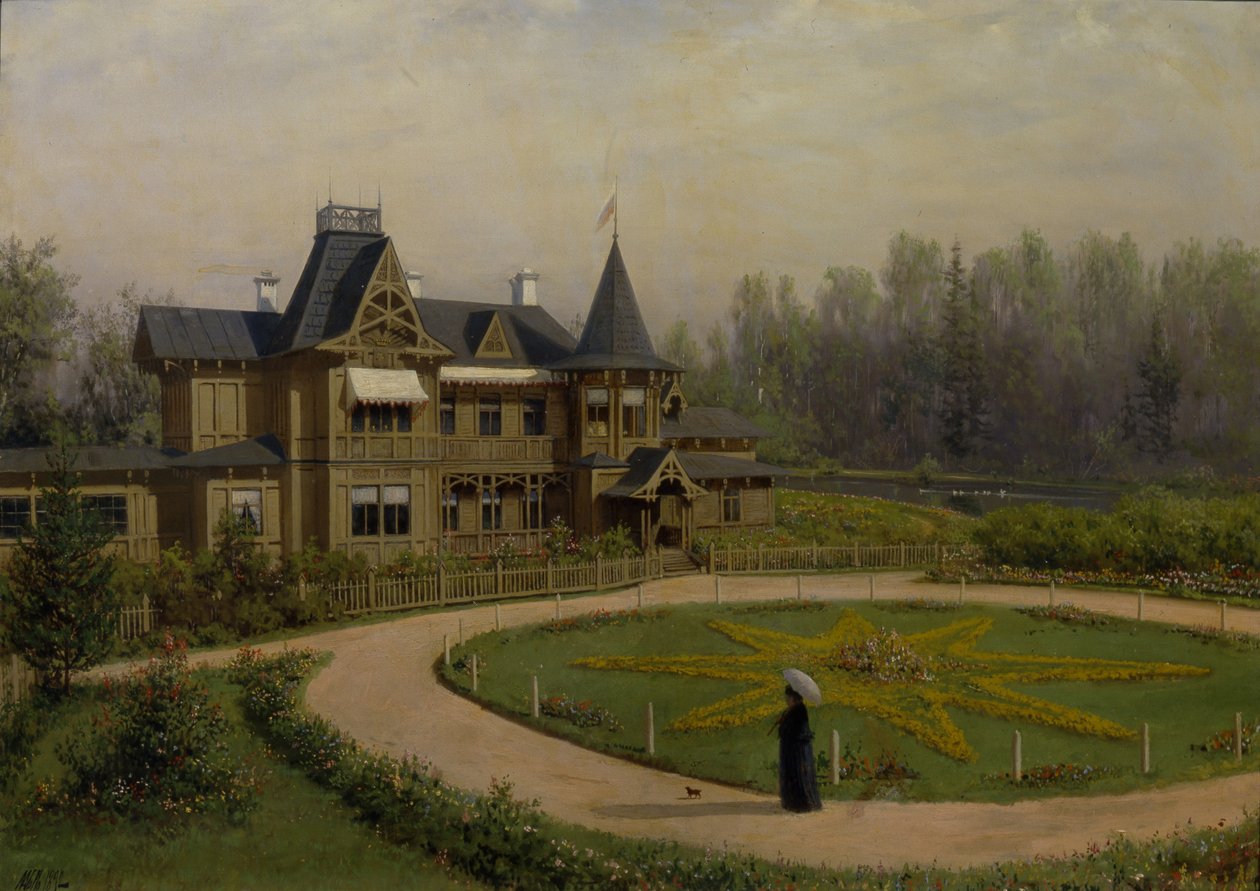 Een Dacha, 1892 door Lev Felixovich Lagorio