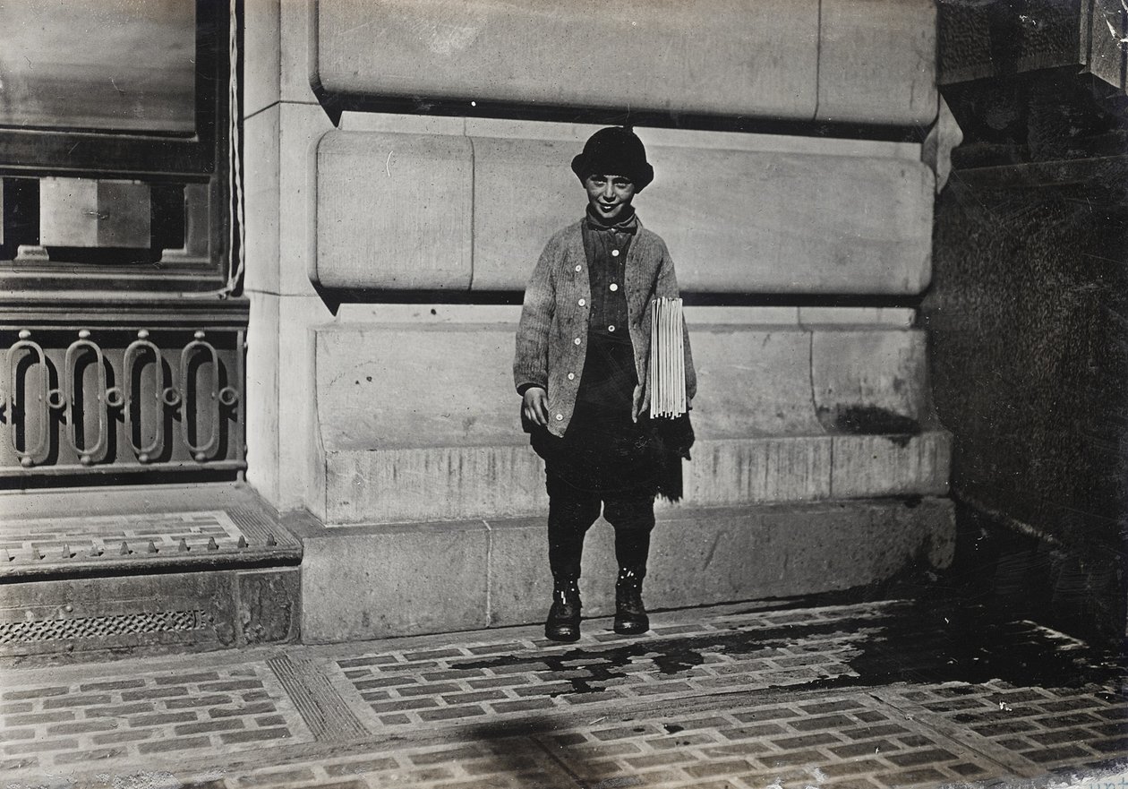 Krantjongen, 1909 door Lewis Wickes Hine