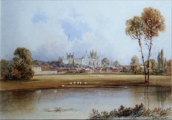 Peterborough Kathedraal door Lewis Henry Shepherd