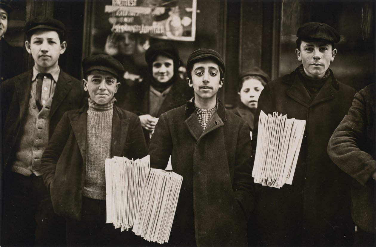 Hartford Krantenjongens door Lewis Hine