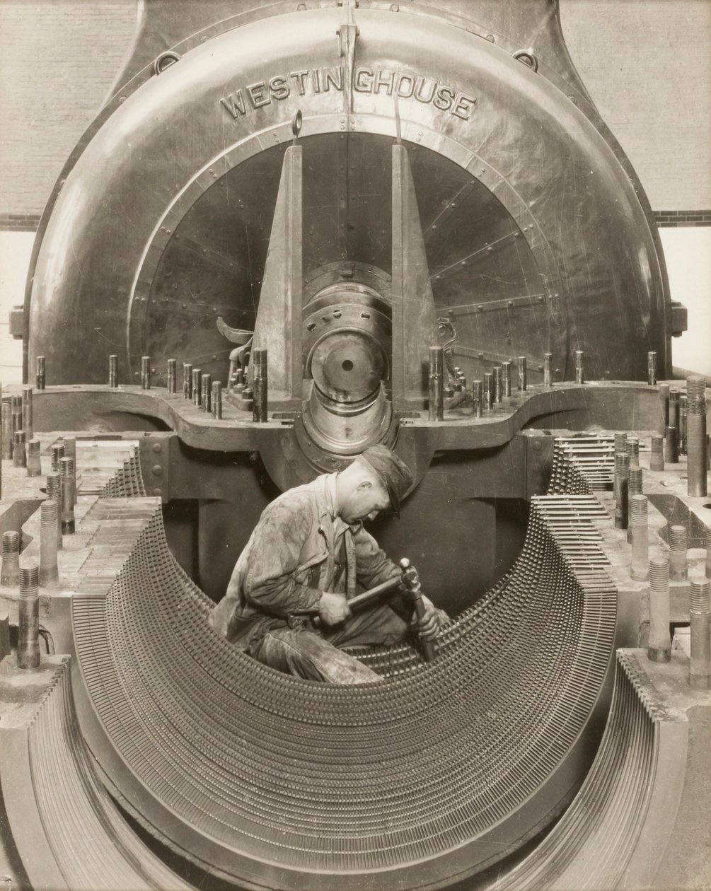 Hart van de turbine door Lewis W. Hine