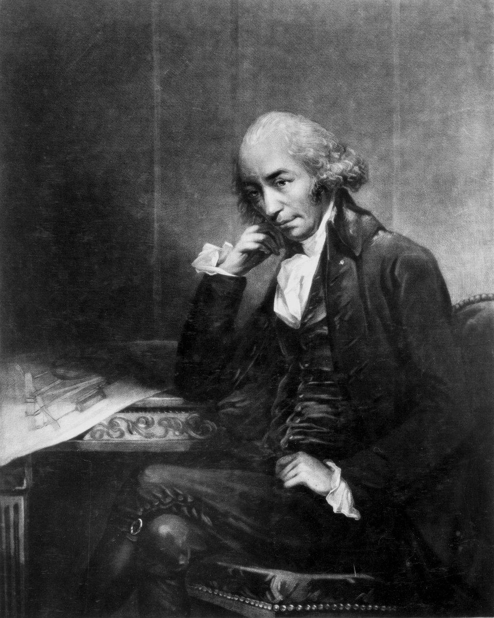 James Watt, Schotse ingenieur, ca. 1793 door Unbekannt Unbekannt