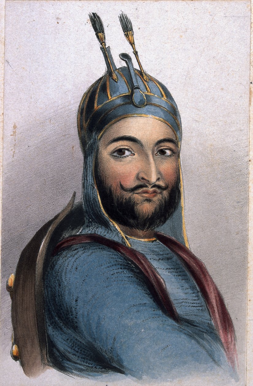 Mahommed Akbar Khan, 1842 door Lieutenant Vincent Eyre