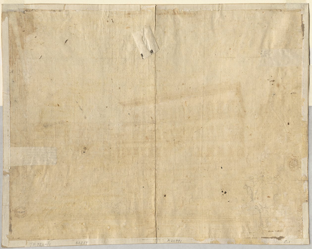 Cartouche (verso) door Lievin Cruyl