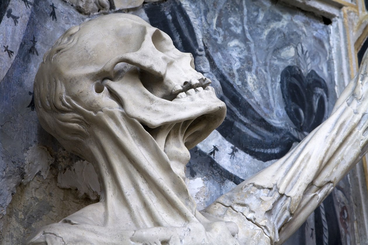 Gevild, of Het skelet (detail) door Ligier Richier