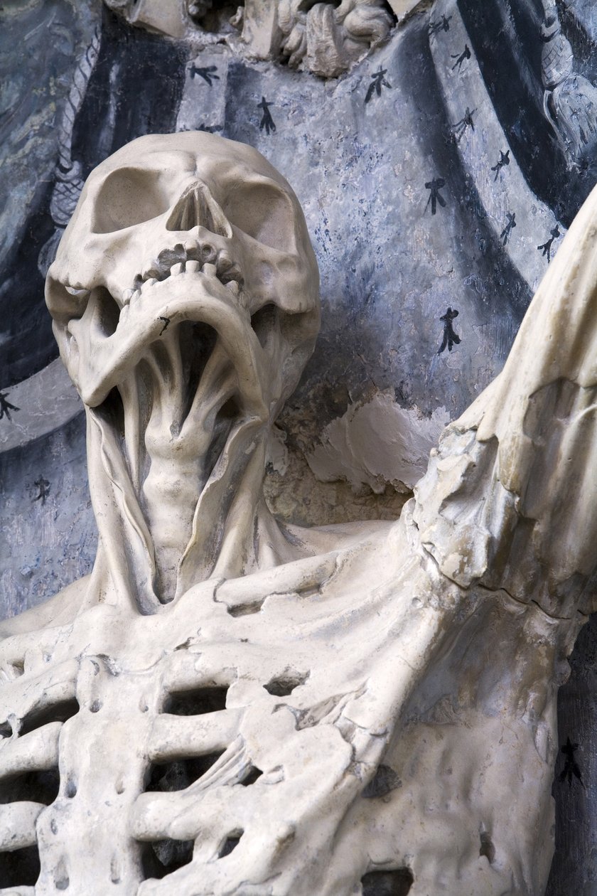 Gevild, of Het skelet (detail) door Ligier Richier
