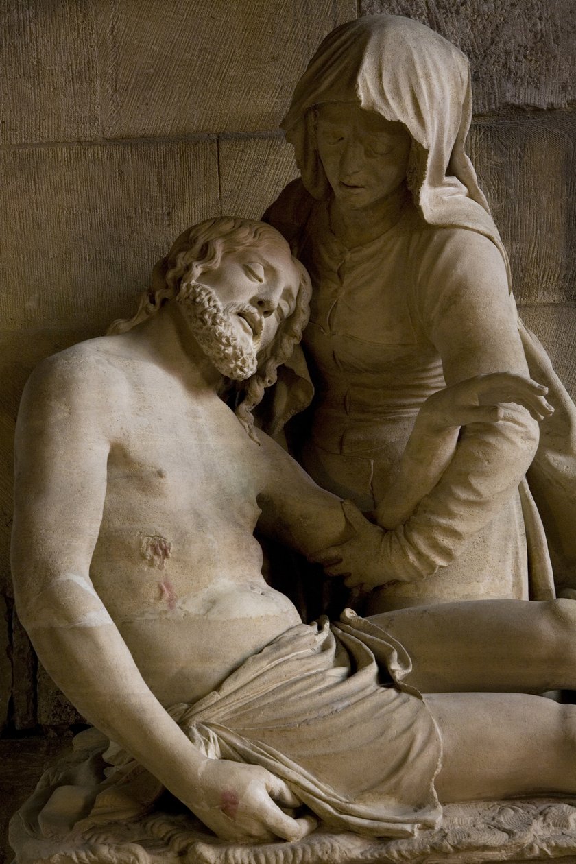 Pieta (detail) door Ligier Richier