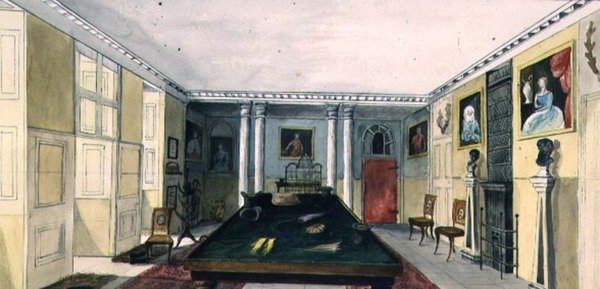 De hal in Aynhoe door Lili Cartwright