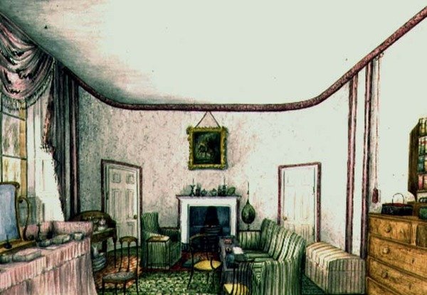 De Roze Kamer in Aynhoe door Lili Cartwright