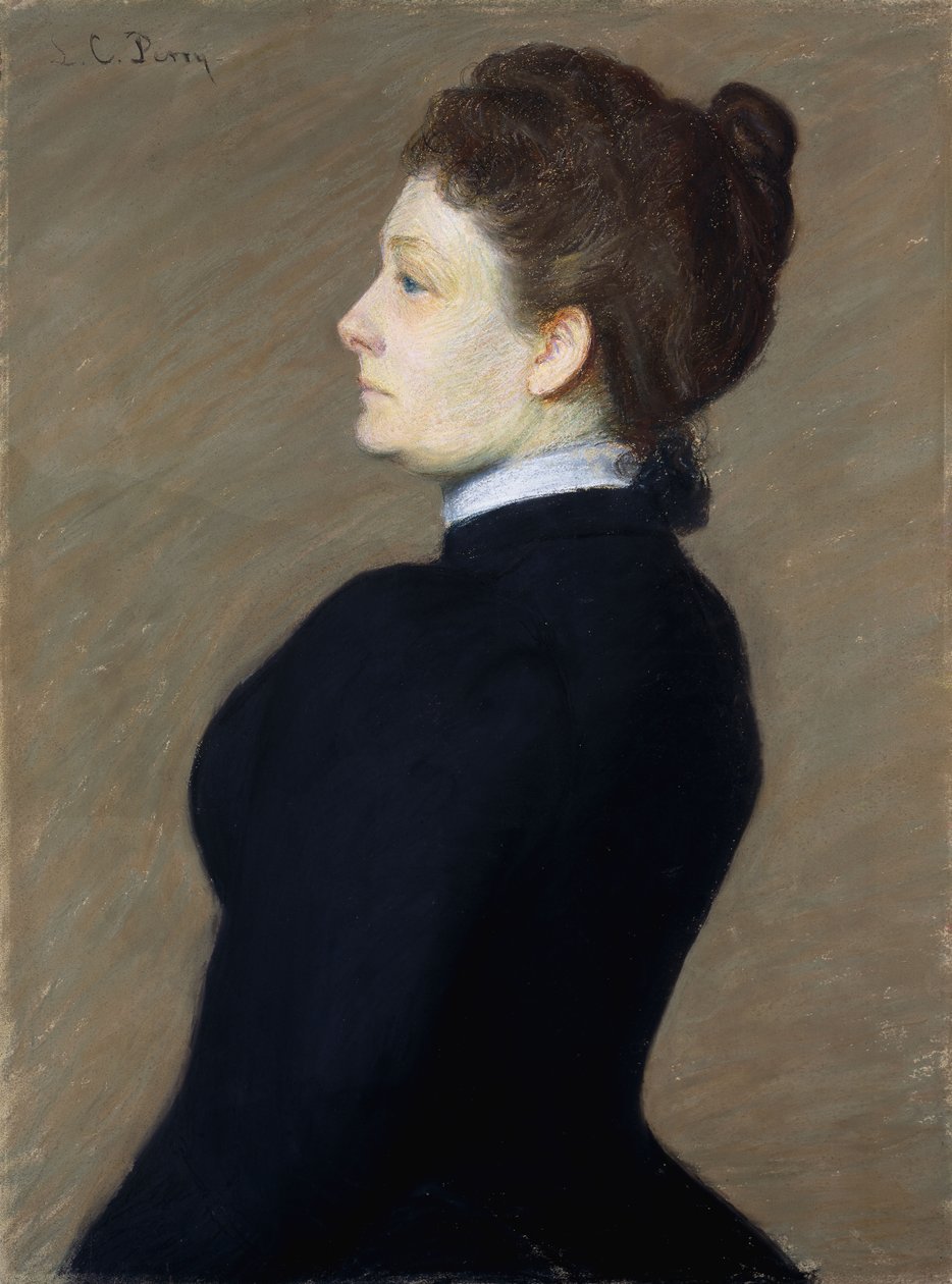Dame in Zwart door Lilla Cabot Perry