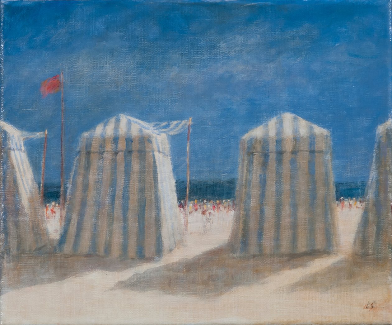 Strandtenten, Bretagne door Lincoln Seligman