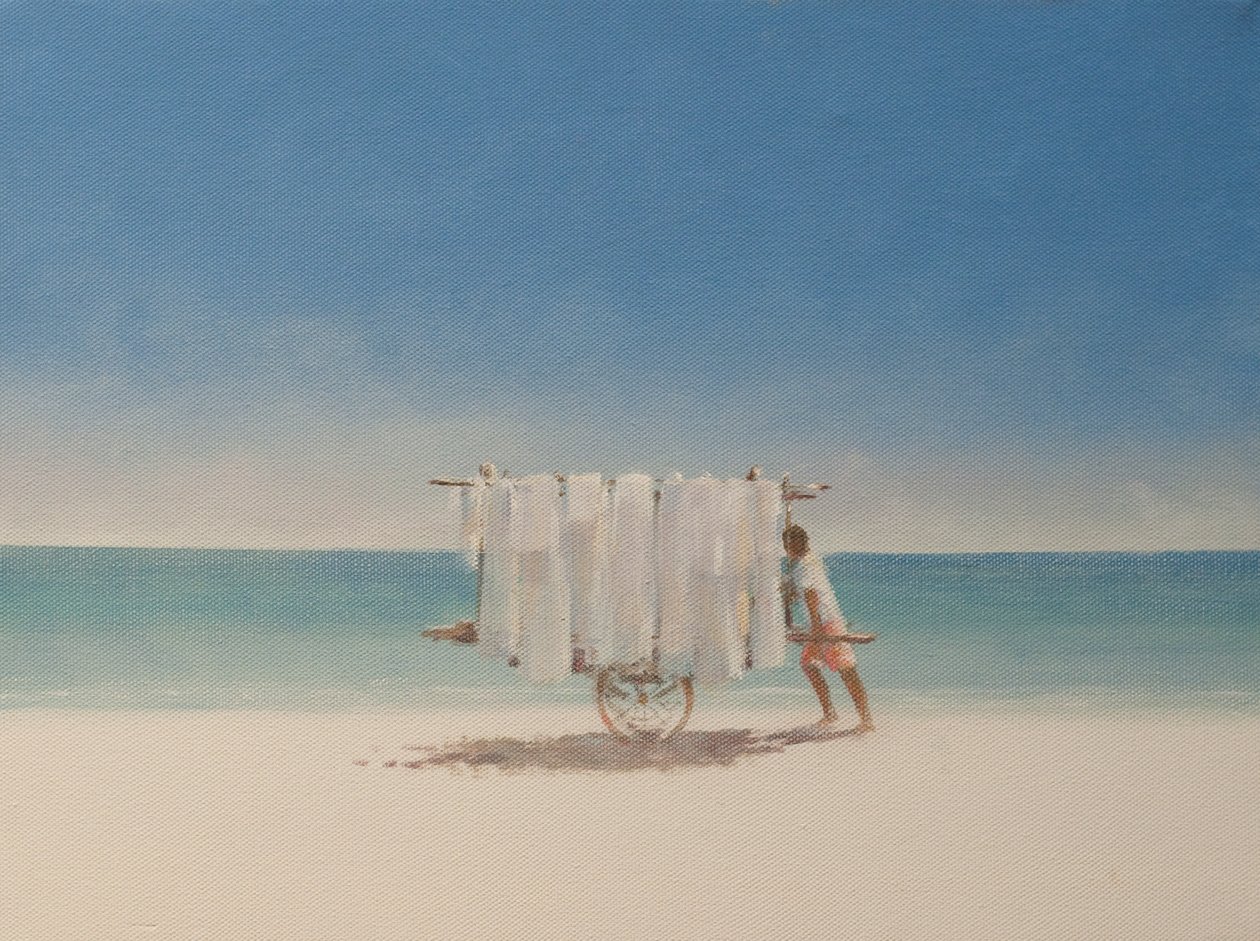 Strandverkoper in Cuba, 2010 door Lincoln Seligman