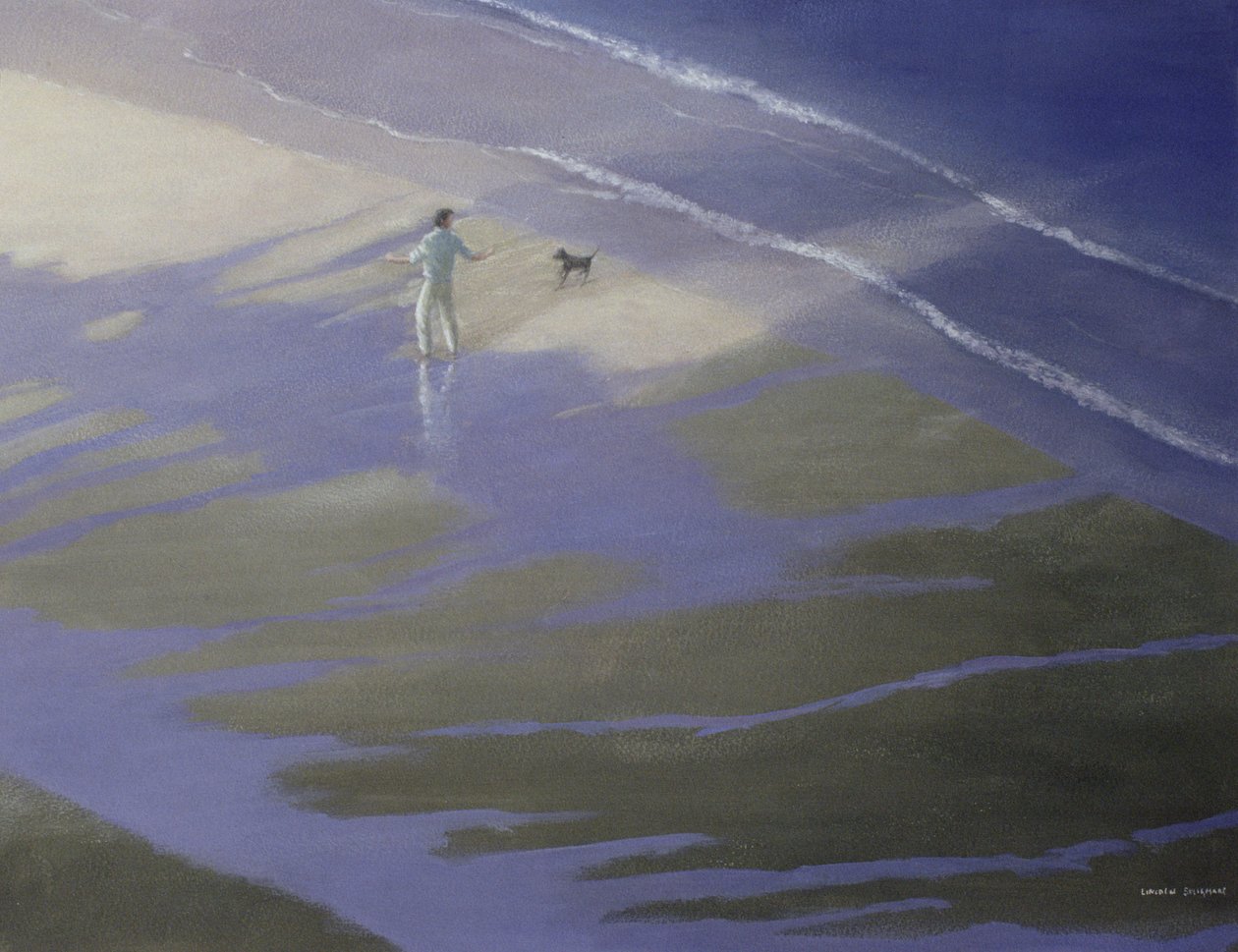 Hondenwandeling, 1985 door Lincoln Seligman