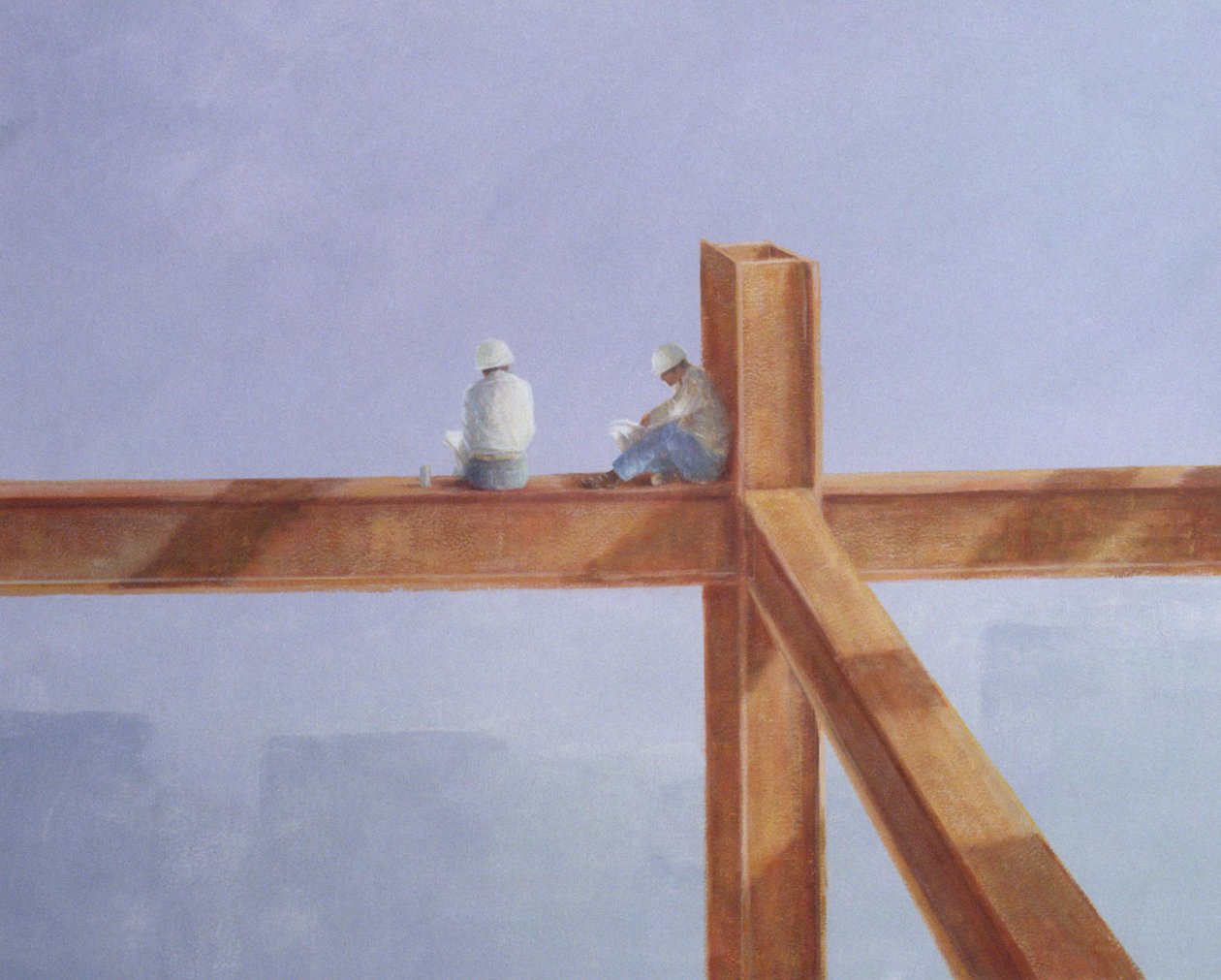 Lunchpauze, 1985 door Lincoln Seligman