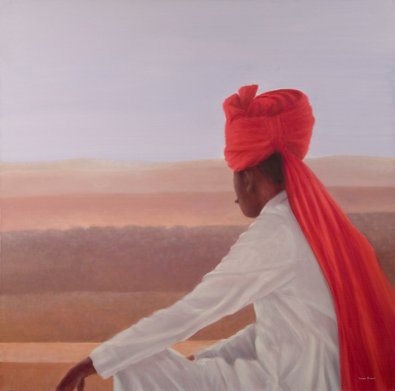 Paleiswacht, Jaipur door Lincoln Seligman