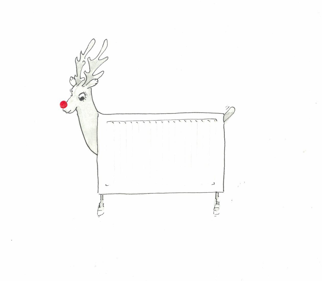 Rudolf de Roodneuzige Radiator door Lincoln Seligman
