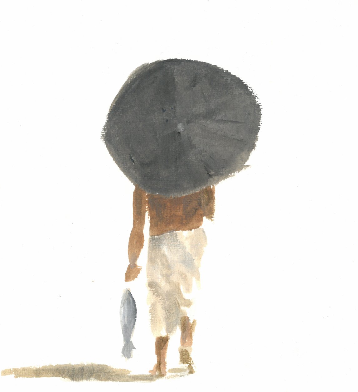 Paraplu en Vis, 2015 door Lincoln Seligman