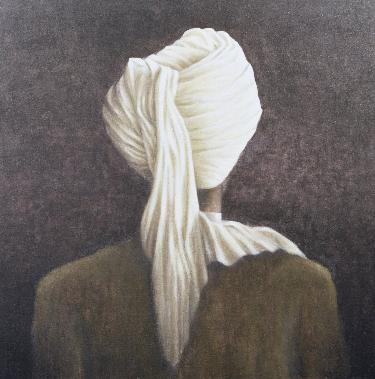 Witte tulband, 2005 door Lincoln Seligman