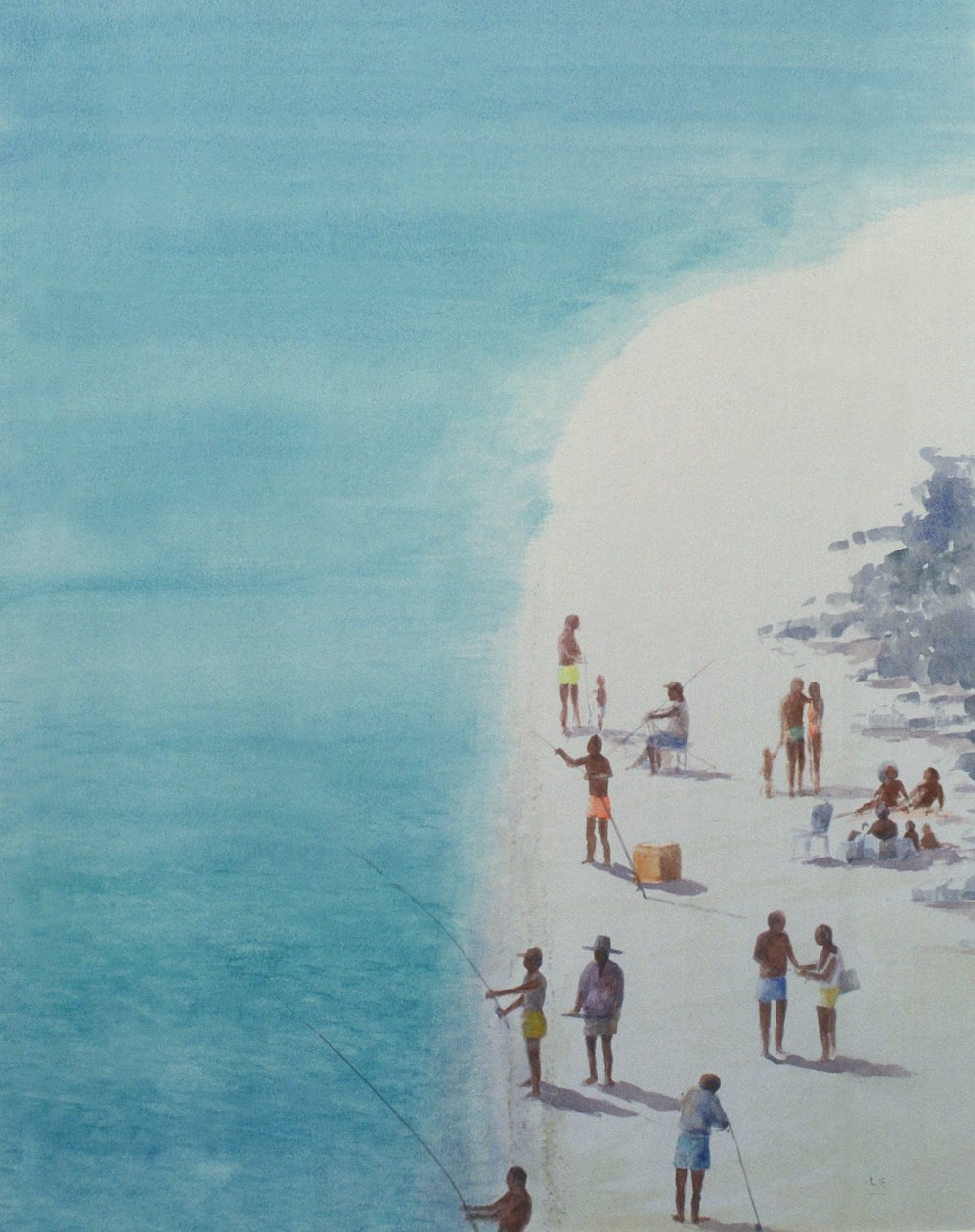 Vogelperspectief Strand, 2000 door Lincoln Seligman