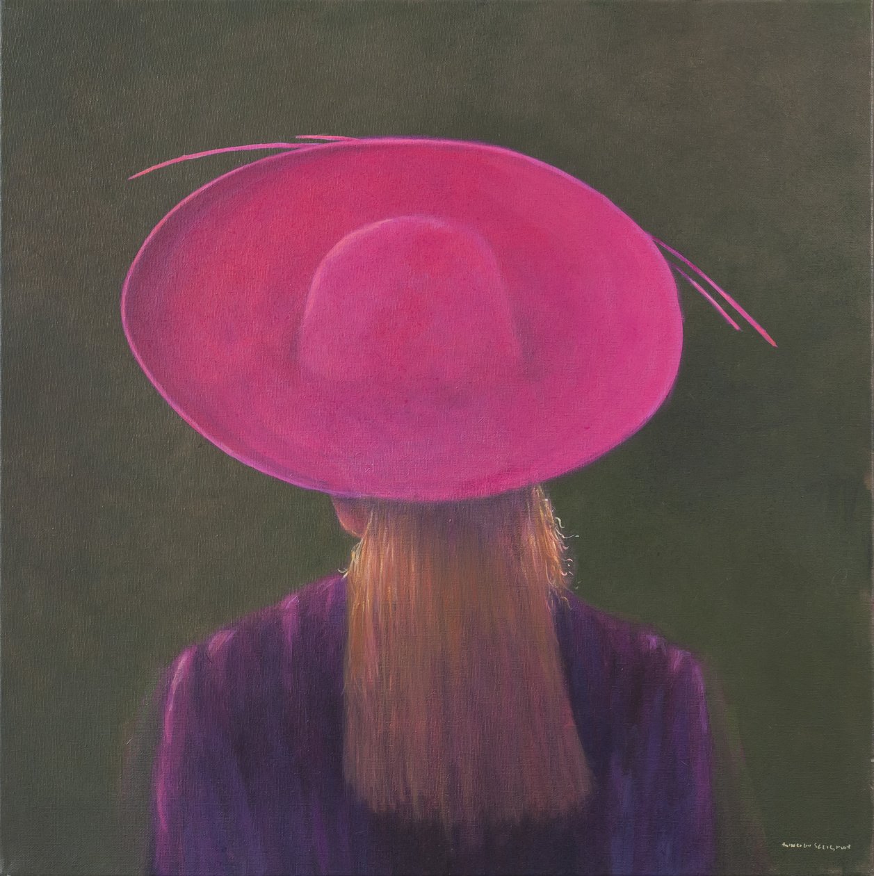 Roze hoed, 2014 door Lincoln Seligman