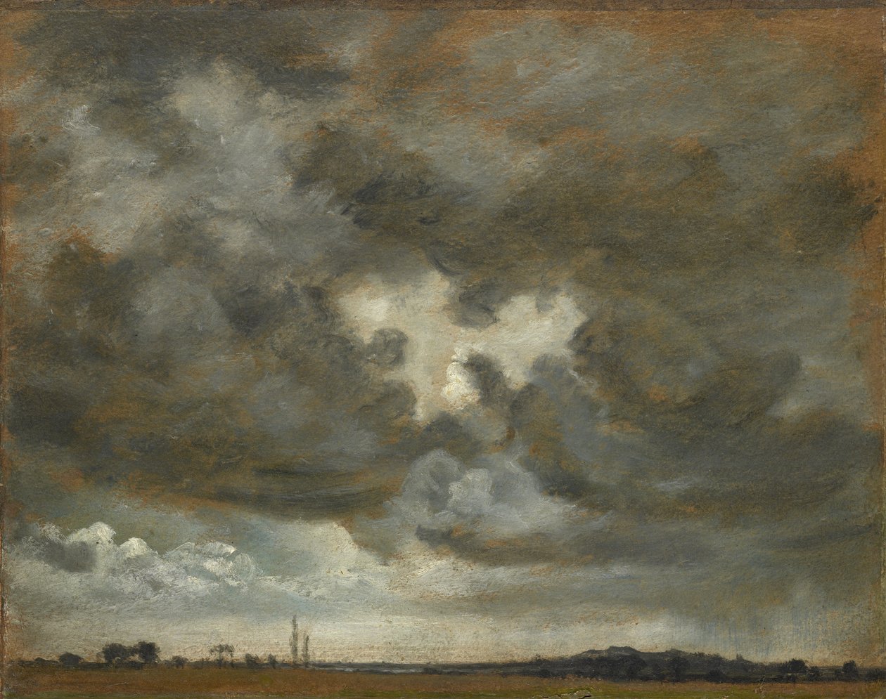 Wolkstudie, ca. 1850 door Lionel Constable