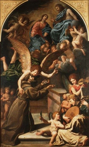 De extase van St. Franciscus door Lionello Spada