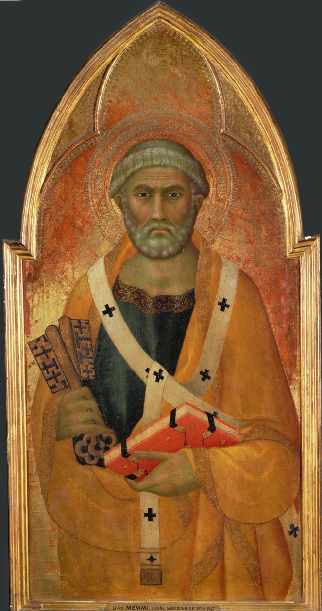 Sint Peter ... door Lippo Memmi