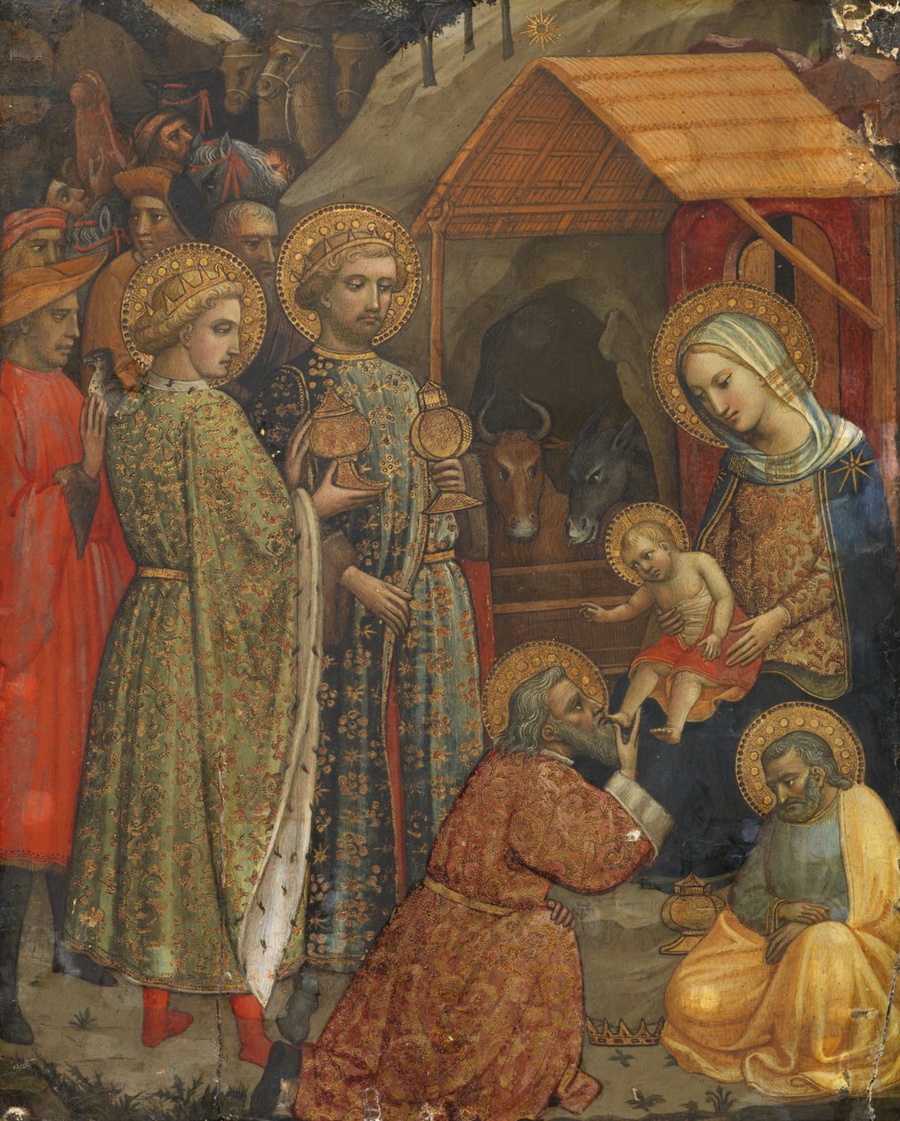 Aanbidding der wijzen, 1400 door Lippo di Andrea