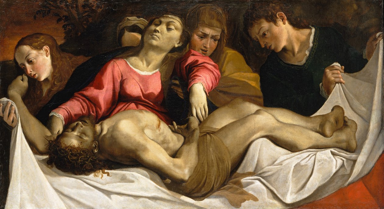 De klaagzang, ca. 1582 door Lodovico Carracci