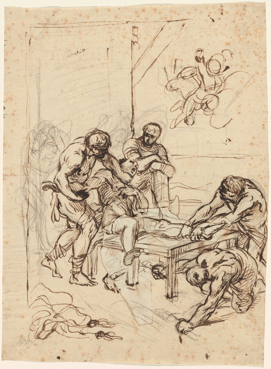 Het Martelaarschap van Sint Laurentius door Lodovico Carracci