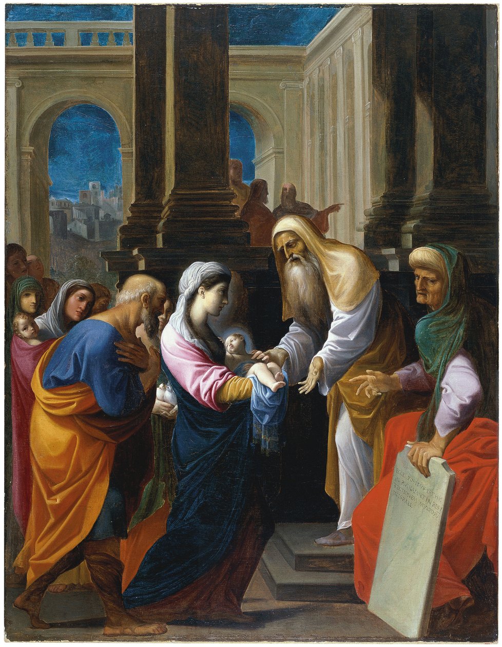 De presentatie in de tempel door Lodovico Carracci