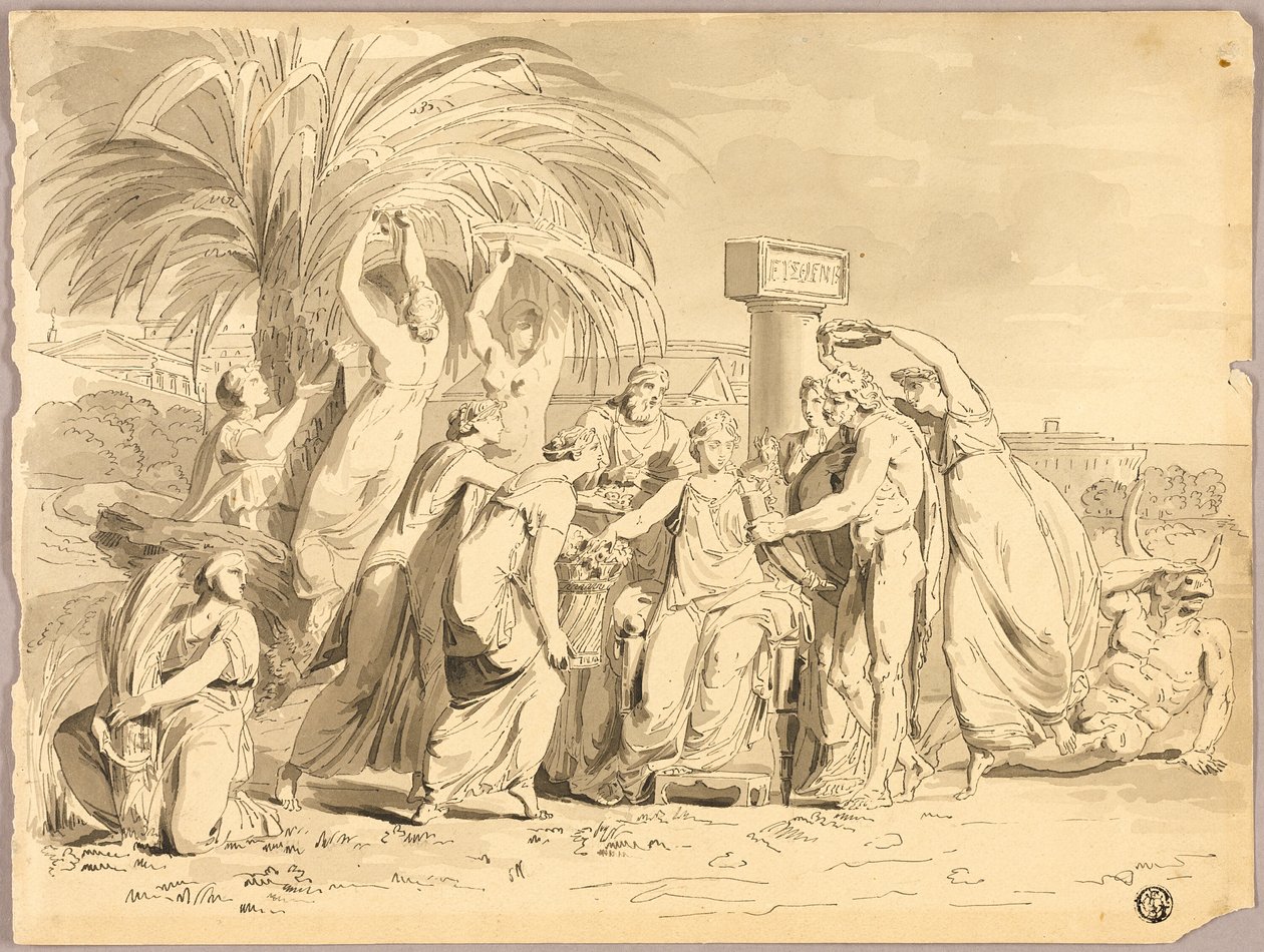 Feest van Ceres door Lodovico Lipparini