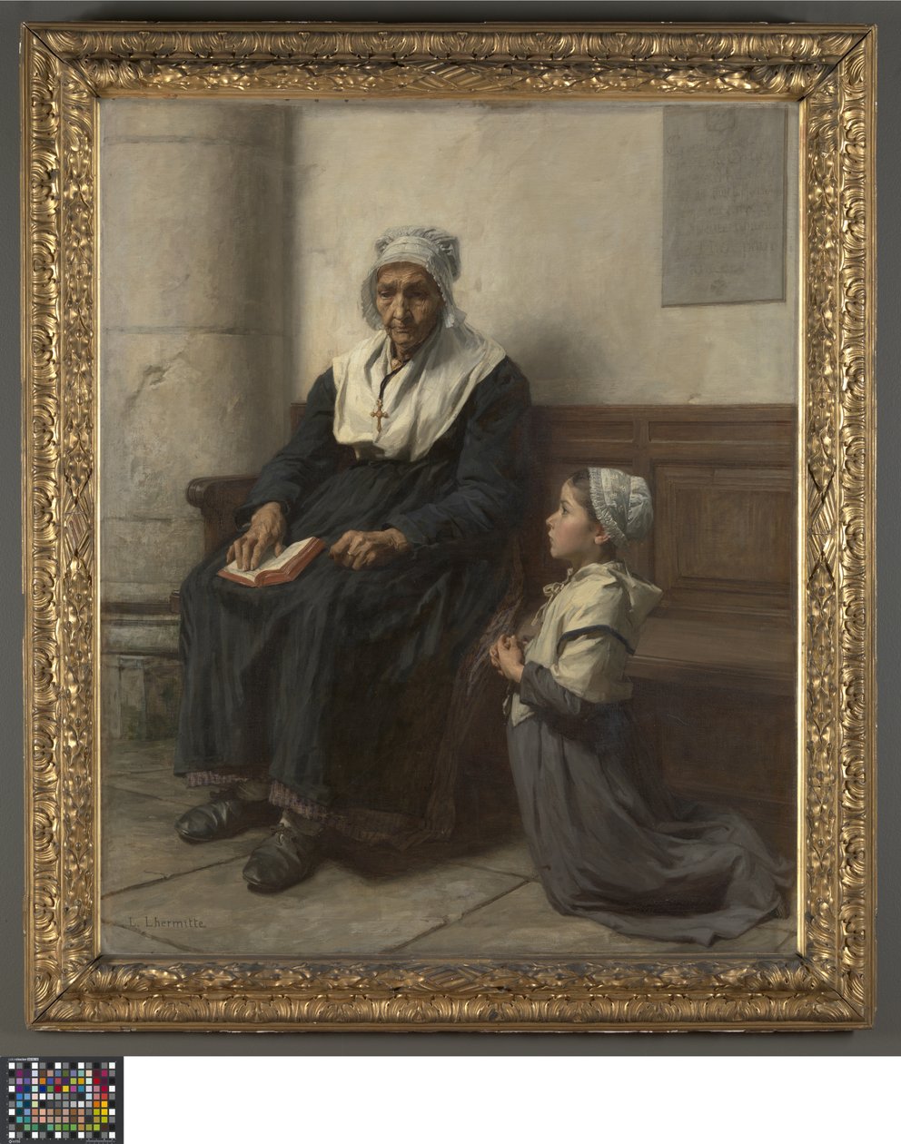 De grootmoeder door Leon Augustin Lhermitte