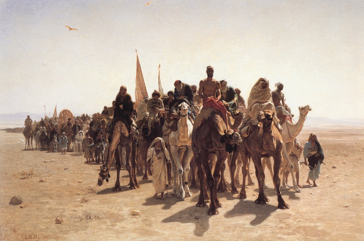 Pelgrims naar Mekka door Léon Belly